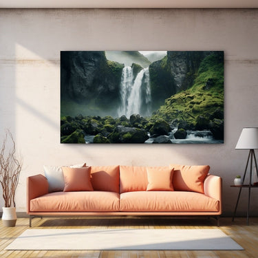 Waterfall Oil Painting